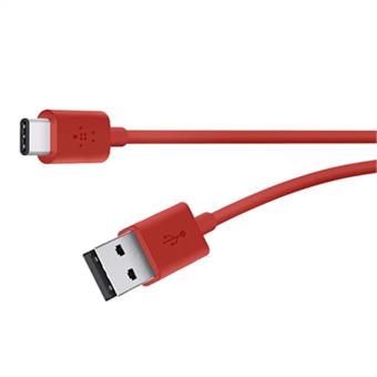 BELKIN MIXIT kabel USB-C to USB-A, 1.8m, červený