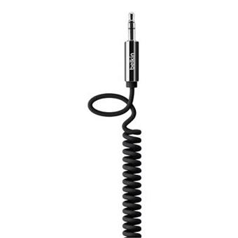 BELKIN MixIt AUX kabel kroucený, 1.8m, černý