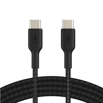 BELKIN kabel oplétaný USB-C - USB-C, 1m, černý