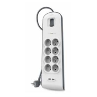 BELKIN SurgeStrip přep.ochrana,8 zásuvek,900J,2USB
