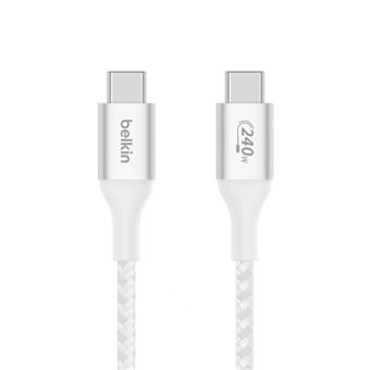 Belkin Boost charge USB-C kabel 240W, 1m, bílý