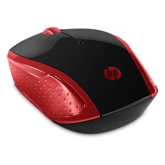 HP 200/Cestovní/Optická/1 000 DPI/Bezdrátová USB/Červená