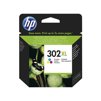 HP 302XL 3farebná kazeta, F6U67AE