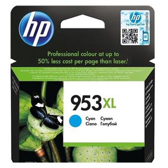 HP 953XL azurová inkoustová kazeta, F6U16AE