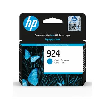 HP 924 ink. náplň azurová, 4K0U3NE