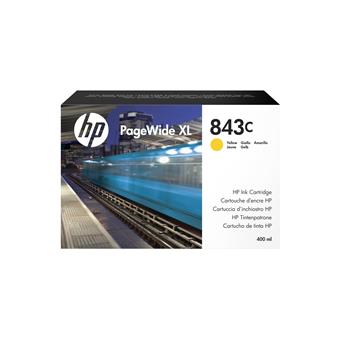 HP 843C ink. PageWide, 400 ml - žltá