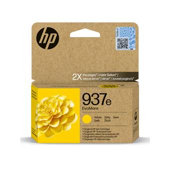 HP 937e inkoustová náplň žlutá, 4S6W8NE