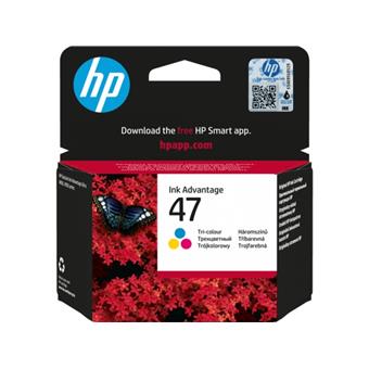 HP 47 atramentová kazeta trojfarebná, 6ZD61AE