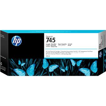 HP 745 inkoustová náplň foto. černá, F9K04A