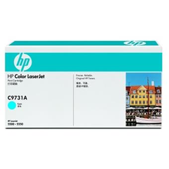 HP Color LaserJet azúrový toner, C9731A