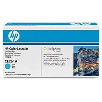 HP tlačová kazeta azúrová, CE261A