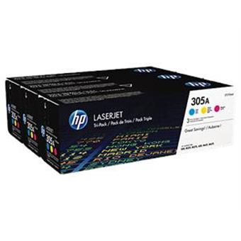 HP 305A trojbalenie - azúrová, purpurová, žltá