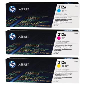 HP 312A trojbalenie - azúrová, purpurová, žltá