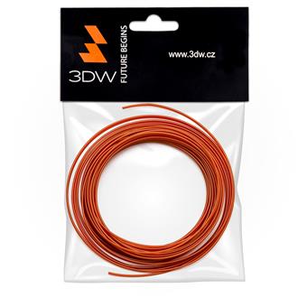 3DW - ABS filament 1,75mm medená, 10m, tlač 200-230°C