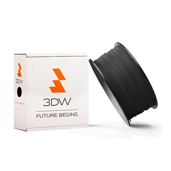 3DW - PLA filament 1,75mm černá, 0,5kg, tisk 190-210°C