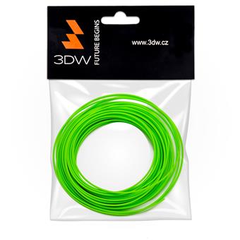 3DW - PLA filament 1,75mm fluozelen.,10m, tisk 190-210°C