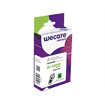 WECARE ARMOR páska kompatibilná s DYMO S0720740, Black/Green, 9mm*7m