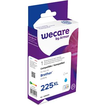 WECARE ARMOR ink kompatibilný s BROTHER LC-225C, modrá/cyan