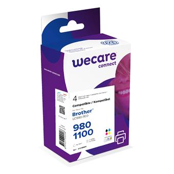 WECARE ARMOR ink kompatibilný s BROTHER LC-980/1100, čierna/CMY
