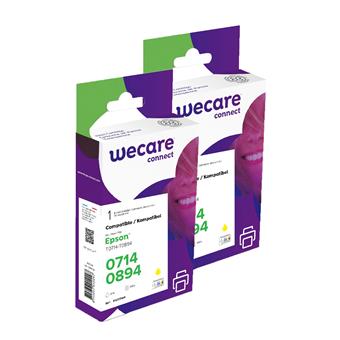 WECARE ARMOR sada ink kompatibilná s EPSON T071440 2x9ml, žltá, T071440