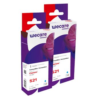 WECARE ARMOR sada ink kompatibilná s CANON CLI521C 2x10,5 ml, modrá, CLI-521 C