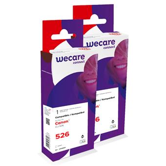 WECARE ARMOR sada ink kompatibilná s CANON CLI526BK 2x10,5 ml, čierna, CLI-526 BK