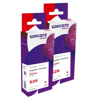 WECARE ARMOR sada ink kompatibilná s CANON CLI526M 2x10,5 ml, červená, CLI-526 M