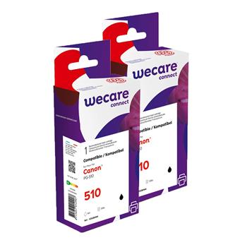 WECARE ARMOR sada ink kompatibilná s CANON PG-510, 2x9ml, čierna/black