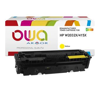 OWA Armor toner kompatibilný s HP W2032X, 415X, 6000st, žltá/yellow, level managment