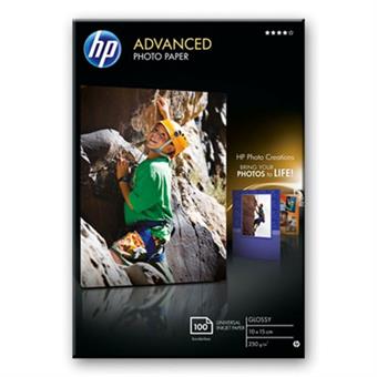 HP Advanced Photo Pape, lesk, 100 listů 10x15 cm