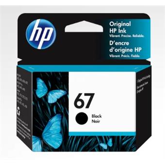 HP 67 Black Ink Cartridge, 3YM56AN