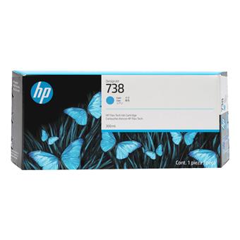 HP 738 azurová inkoustová kazeta (300ml), 676M6A