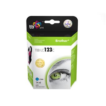 Ink.kazeta kompatibilná s Brother LC123C 100% new