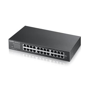 ZYXEL 24xGb fanless rack switch GS1100-24E v3