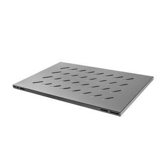 LANBERG 19" PEVNÁ POLICE PRO OTEVŘENÝ RACK 800MM 1U/480,5X580MM MAX. NOSNOST DO 120KG ČERNÁ