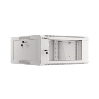 LANBERG RACKOVÁ SKŘÍŇ 19" NÁSTĚNNÁ 4U 600 RYCHLÁ MONTÁŽ (PLOCHÉ BALENÍ) ŠEDÁ