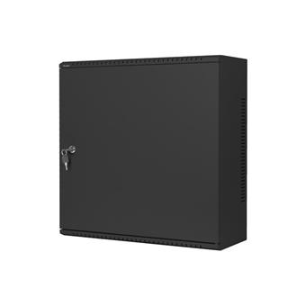 LANBERG 19" RACKOVÁ SKŘÍŇ PRO MONTÁŽ NA STĚNU 6U+3U/540X200 NÍZKOPROFILOVÁ ČERNÁ (SMONTOVANÁ)