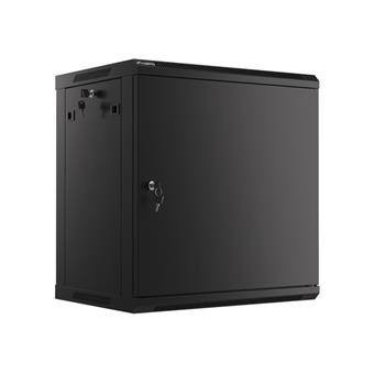 LANBERG RACKOVÁ SKRIŇA 19" NÁSTENNÁ 12U/600X450 PRO VLASTNÚ MONTÁŽ S KOVOVÝMI DVERAMI ČIERNA