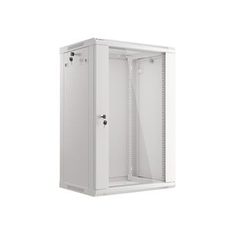 LANBERG 19" RACKOVÁ SKŘÍŇ PRO MONTÁŽ NA STĚNU 18U/600X450 (FLAT PACK) ŠEDÁ V2
