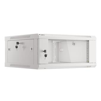 LANBERG RACKOVÁ SKŘÍŇ 19" PRO MONTÁŽ NA STĚNU 4U/600X600 (FLAT PACK) V2 ŠEDÁ