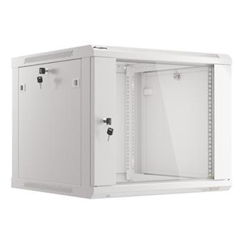 LANBERG RACKOVÁ SKŘÍŇ 19" PRO MONTÁŽ NA STĚNU 9U/600X600 (FLAT PACK) V2 ŠEDÁ