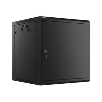 LANBERG RACKOVÁ SKŘÍŇ 19" NÁSTĚNNÁ 12U/600X600 PRO VLASTNÍ MONTÁŽ S KOVOVÝMI DVEŘMI ČERNÁ