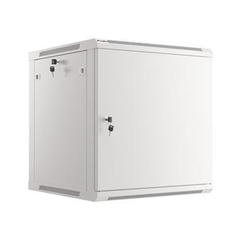LANBERG RACKOVÁ SKŘÍŇ 19" NÁSTĚNNÁ 12U/600X600 PRO VLASTNÍ MONTÁŽ S KOVOVÝMI DVEŘMI ŠEDÁ