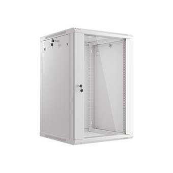 LANBERG 19" RACKOVÁ SKŘÍŇ PRO MONTÁŽ NA STĚNU 18U/600X600 (FLAT PACK) ŠEDÁ V2