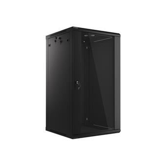 LANBERG 19" RACKOVÁ SKŘÍŇ PRO MONTÁŽ NA STĚNU 22U/600X600 (FLAT PACK) ČERNÁ V2
