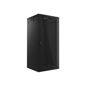LANBERG 19" RACKOVÁ SKŘÍŇ PRO MONTÁŽ NA STĚNU 27U/600X600 (FLAT PACK) ČERNÁ V2