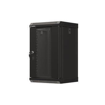 LANBERG RACKOVÁ SKŘÍŇ 10" NÁSTĚNNÁ 9U/300X300 (FLAT PACK) S PROSKLENÝMI DVEŘMI ČERNÁ