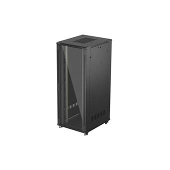 LANBERG 19" VOLNĚ STOJÍCÍ RACKOVÁ SKŘÍŇ 42U/800X1000 (FLAT PACK) S PROSKLENÝMI DVEŘMI ČERNÁ