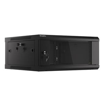 LANBERG RACKOVÁ SKŘÍŇ 19" PRO MONTÁŽ NA STĚNU 4U/600X600 (FLAT PACK) V2 ČERNÁ