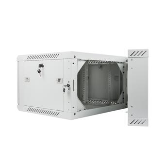 LANBERG RACKOVÁ SKŘÍŇ 19" DVOUDÍLNÁ NÁSTĚNNÁ 6U/600X600 (FLAT PACK) ŠEDÁ